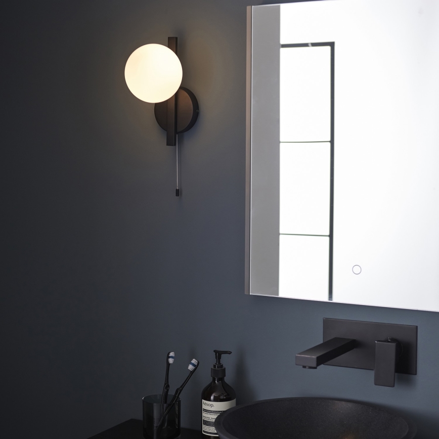 Endon 94081 - Badezimmer-Wandleuchte SPA 1xG9/3W/230V IP44 schwarz