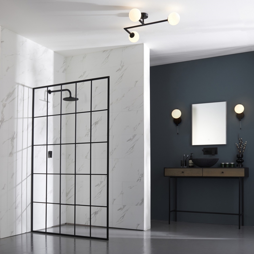 Endon 94081 - Badezimmer-Wandleuchte SPA 1xG9/3W/230V IP44 schwarz
