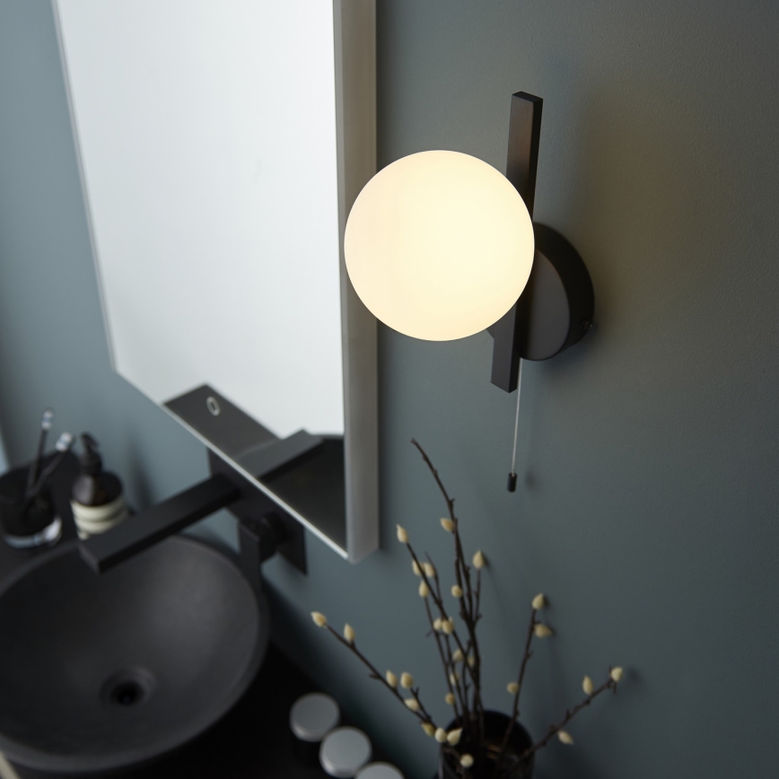 Endon 94081 - Badezimmer-Wandleuchte SPA 1xG9/3W/230V IP44 schwarz