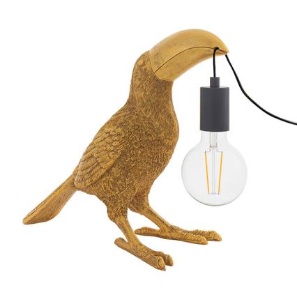 Endon 95077 - Tischleuchte TOCO TOUCAN 1xE27/10W/230V golden