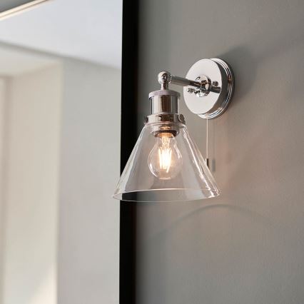 Endon 95513-  Badezimmer-Wandspot TOULON 1xE27/10W/230V IP44 Hochglanzchrom