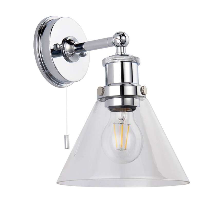 Endon 95513-  Badezimmer-Wandspot TOULON 1xE27/10W/230V IP44 Hochglanzchrom