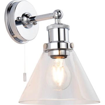 Endon 95513-  Badezimmer-Wandspot TOULON 1xE27/10W/230V IP44 Hochglanzchrom