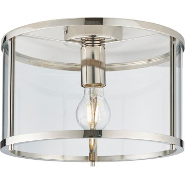 Endon 96150 - Deckenleuchte HOPTON 1xE27/10W/230V glänzender Chrom