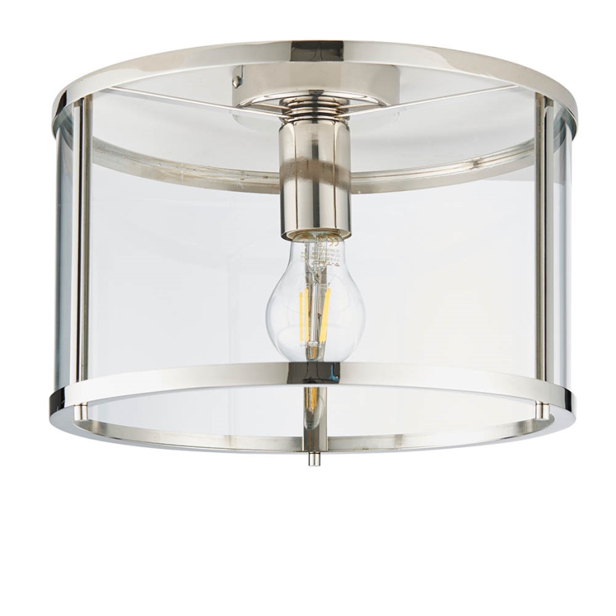 Endon 96150 - Deckenleuchte HOPTON 1xE27/10W/230V glänzender Chrom