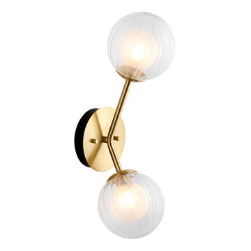 Endon 96691 - Wandleuchte NORTHWEST 2xG9/3W/230V goldfarben