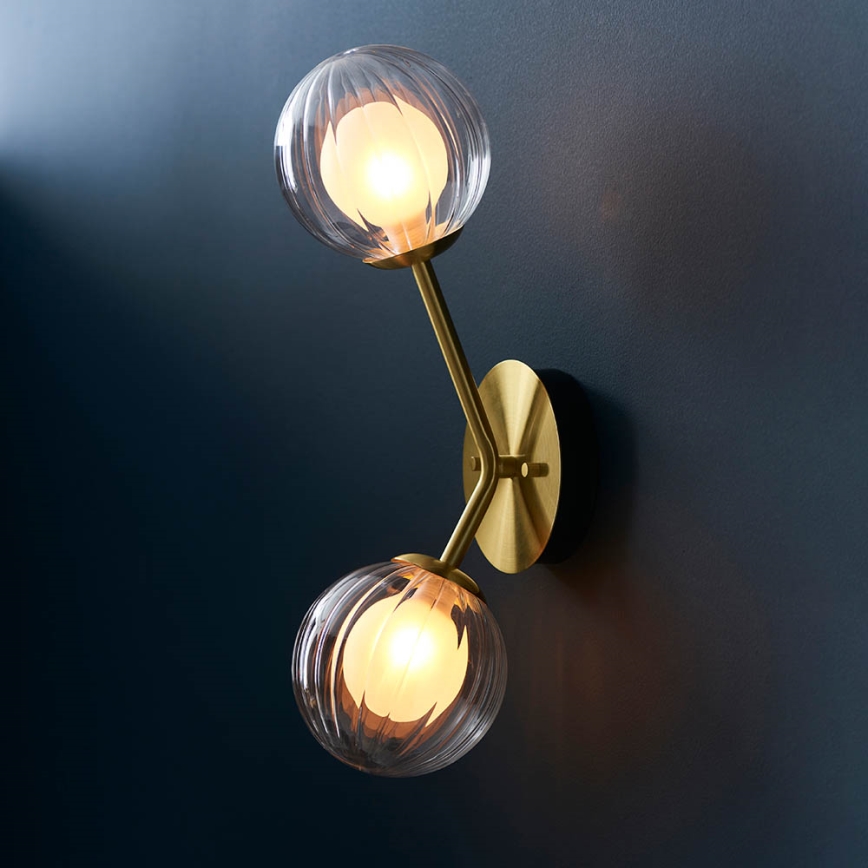 Endon 96691 - Wandleuchte NORTHWEST 2xG9/3W/230V goldfarben