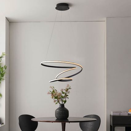 Endon 97632 - LED-Pendelleuchte an Kabel DUNE LED/47,5W/230V 3000K schwarz