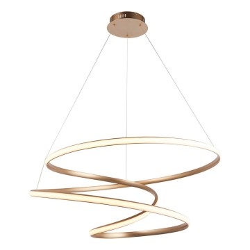 Endon 97639 - LED-dimmbare Pendelleuchte an Seil TWIRL LED/88W/230V 3000K goldfarben