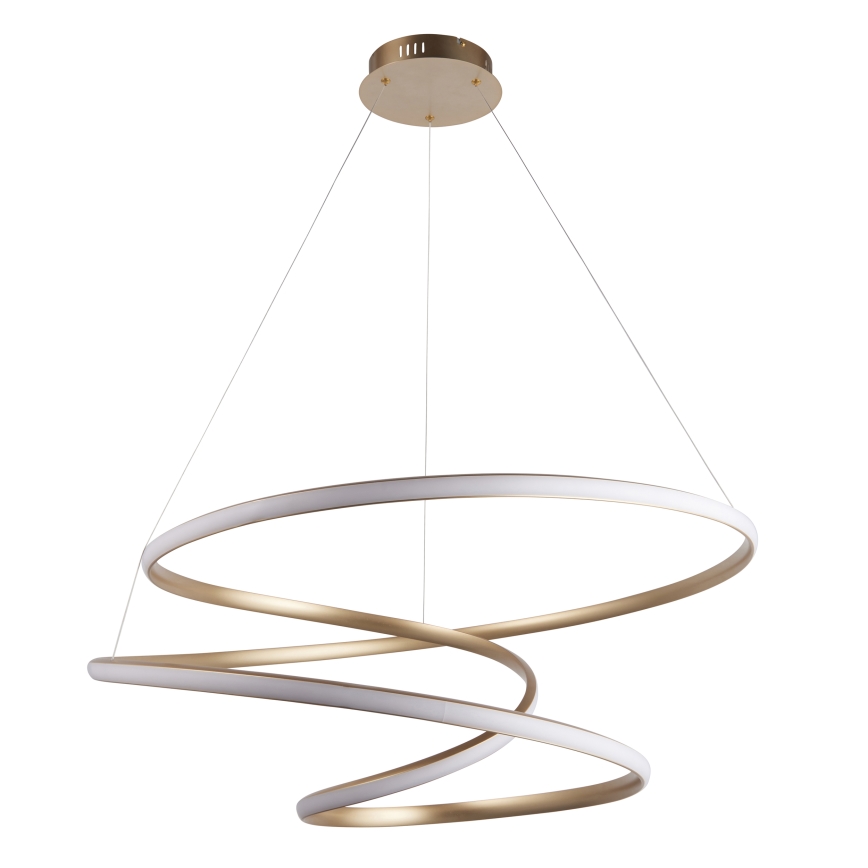 Endon 97639 - LED-dimmbare Pendelleuchte an Seil TWIRL LED/88W/230V 3000K goldfarben