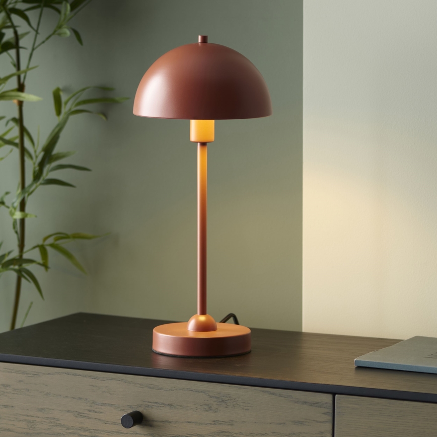 Endon 98496 - Tischlampe SAROMA 1xE14/7W/230V ziegelrot