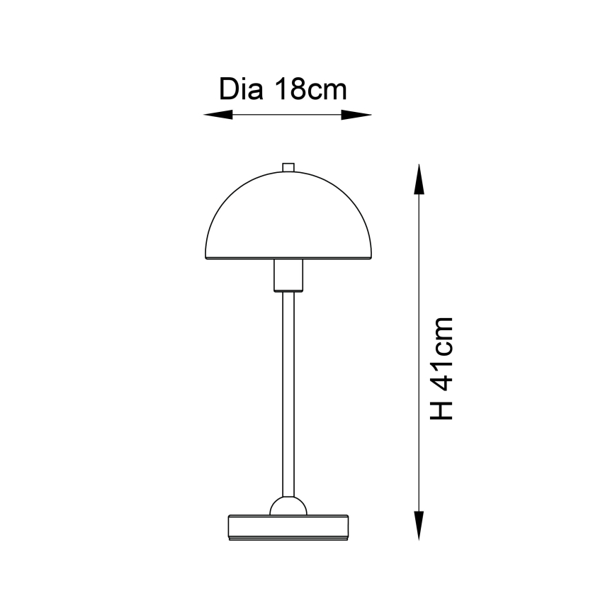 Endon 98496 - Tischlampe SAROMA 1xE14/7W/230V ziegelrot