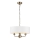 Endon 98934 - Hängeleuchte an Kette HIGHCLERE 3xE14/40W/230V weiß/Messing d 45 cm