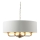 Endon 98938 - Kronleuchter mit Kette HIGHCLERE 8xE14/40W/230V Ø 70 cm weiß/messing