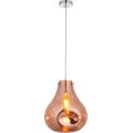 Endon 99790 - Hängeleuchte EUROPA an Kabel 1xE27/10W/230V rauchbraun