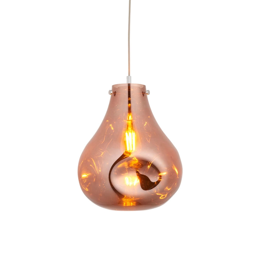 Endon 99790 - Hängeleuchte EUROPA an Kabel 1xE27/10W/230V rauchbraun