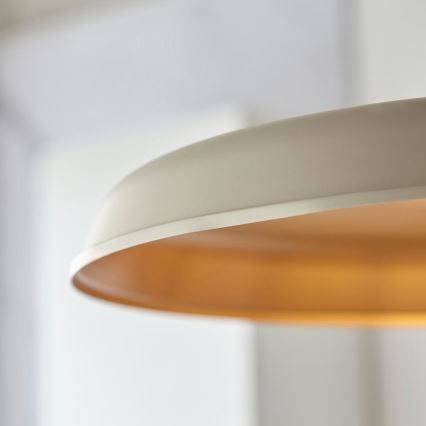 Endon 99999 - Kronleuchter an Kette SABIAN 1xE27/10W/230V creme/gold