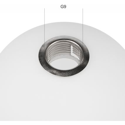 Ersatzglas für den Kronleuchter ASTRO G9, Ø 12 cm