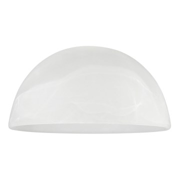 Ersatzglas für Kronleuchter E27, Durchmesser 19 cm, weiß