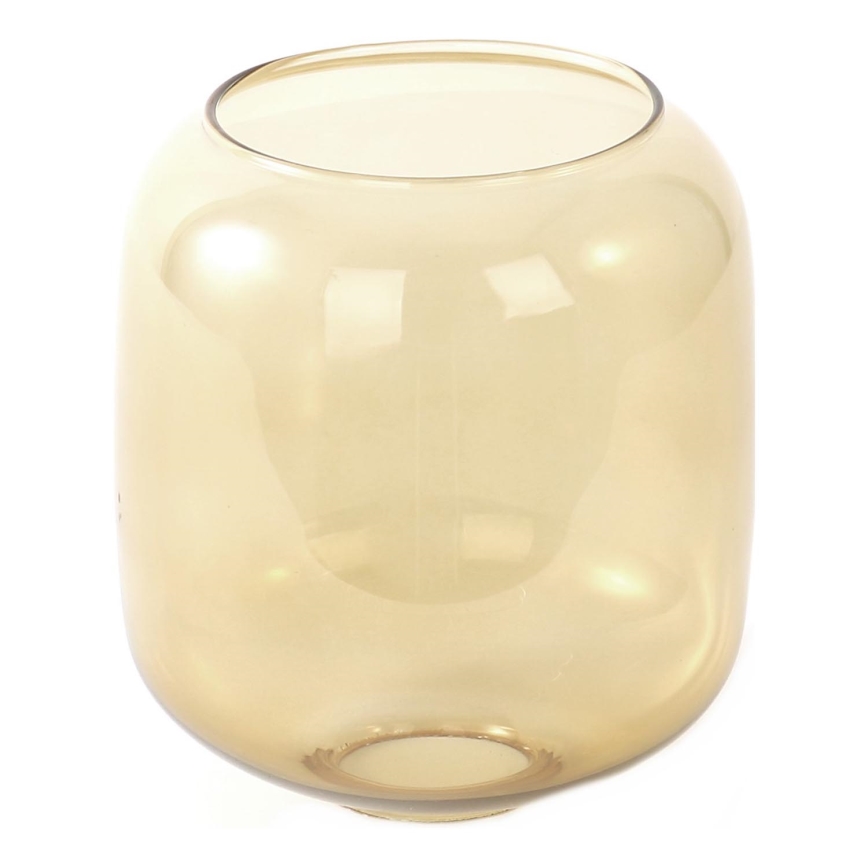 Ersatzglas für Leuchte mit E27-Fassung, Ø 14 cm, rauchbraun