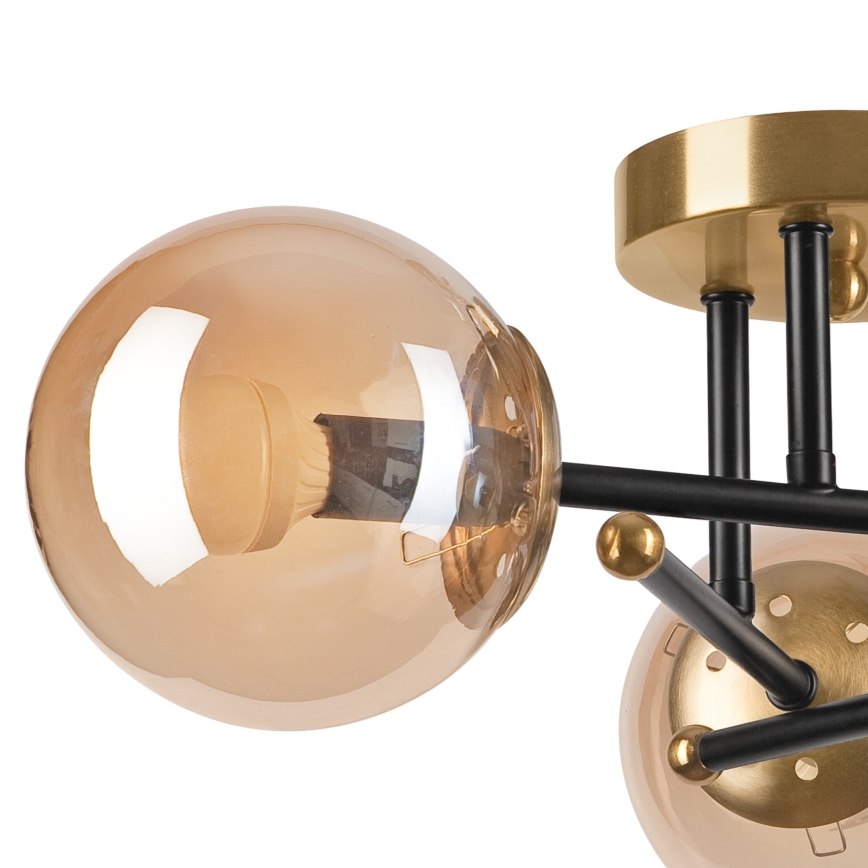 Ersatzglas für den Kronleuchter MALENA E14 in rauchigem Beige