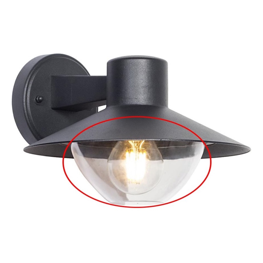 Ersatzglas für Wandleuchte, Kronleuchter und Lampe VEERLE E27, klar