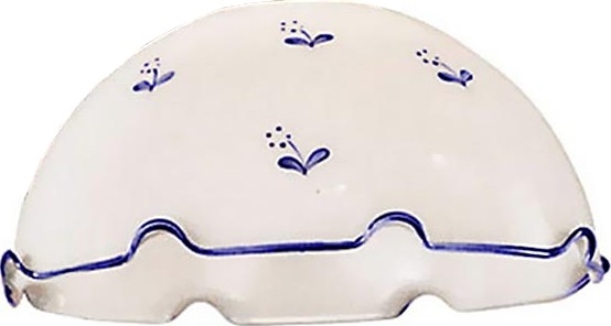 Ersatzglas Universal NONNA E27 Ø 20 cm Weiß/Blau