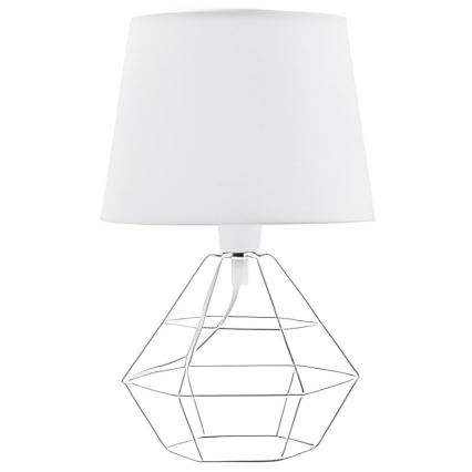 Ersatzlampenschirm für Tischleuchte DIAMOND E27 17x20 cm weiß