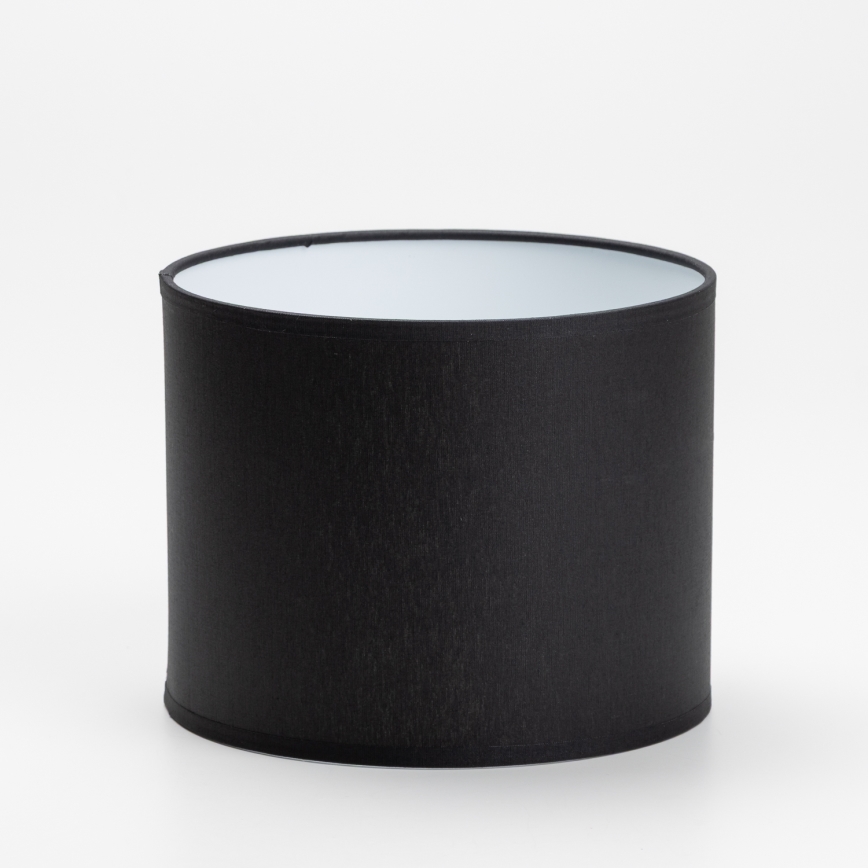 Ersatzlampenschirm für Tischleuchte und Wandleuchte DEVA E27 16x20 cm schwarz