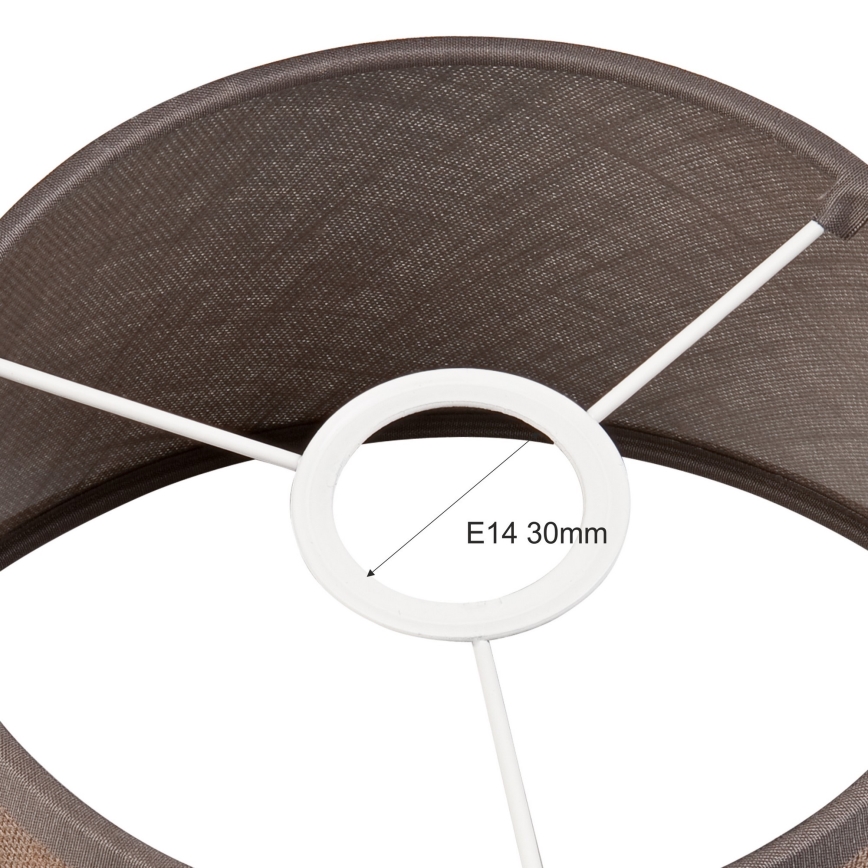 Ersatzschirm für Kronleuchter und Wandleuchte ANTONIO E14 120x200 mm Braun