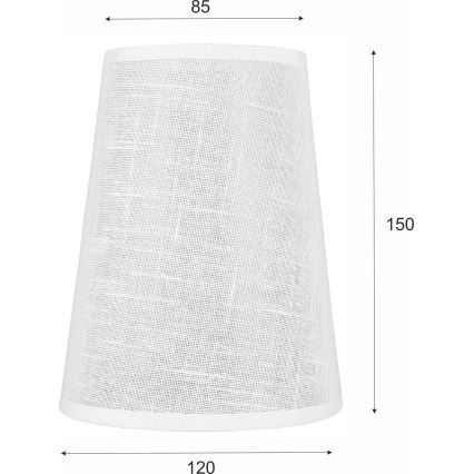 Ersatzschirm für Kronleuchter und Wandleuchte ANTONIO E14 150x120 mm Weiß