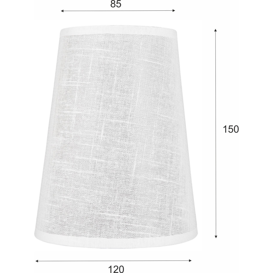 Ersatzschirm für Kronleuchter und Wandleuchte ANTONIO E14 150x120 mm Weiß