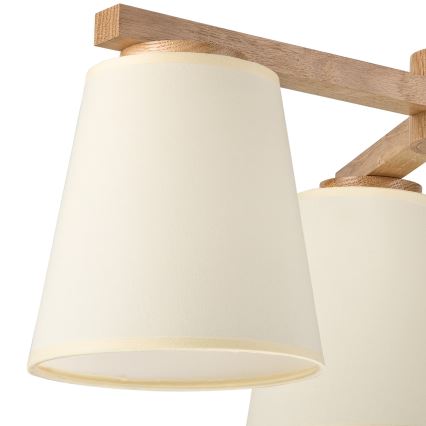 Ersatzschirm für Kronleuchter und Wandleuchte ELLIE E27, Ø 15 cm, cremefarben