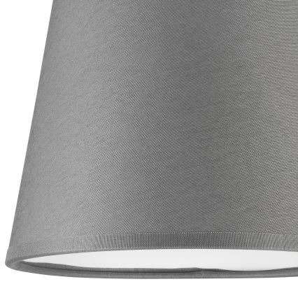 Ersatzschirm für Kronleuchter und Wandleuchte ELLIE E27, Ø 15 cm, grau