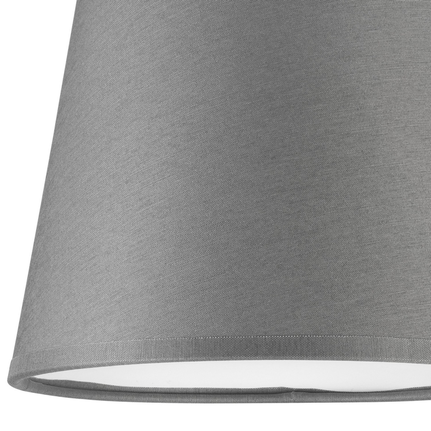 Ersatzschirm für Kronleuchter und Wandleuchte ELLIE E27, Ø 15 cm, grau