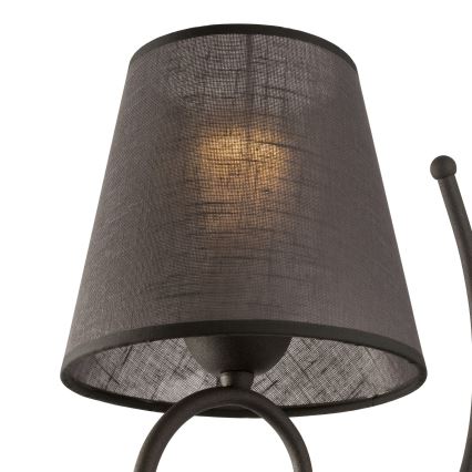 Ersatzschirm für die Wandlampe LORENZO E27, Ø 16 cm, grau