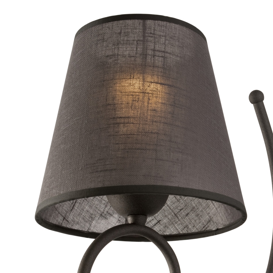 Ersatzschirm für die Wandlampe LORENZO E27, Ø 16 cm, grau