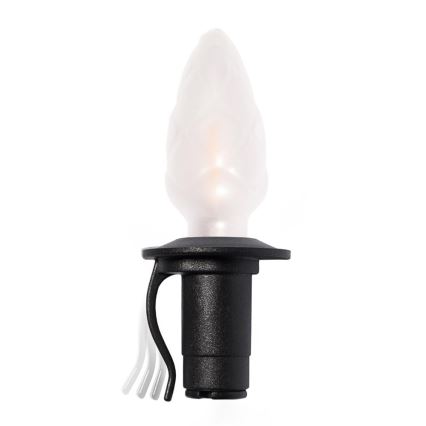 Erweiterbare LED-Außen-Lichterkette CONE FILAMENT 20xE10 14m mehrfarbig/warmweiß IP44, Hergestellt in Tschechien