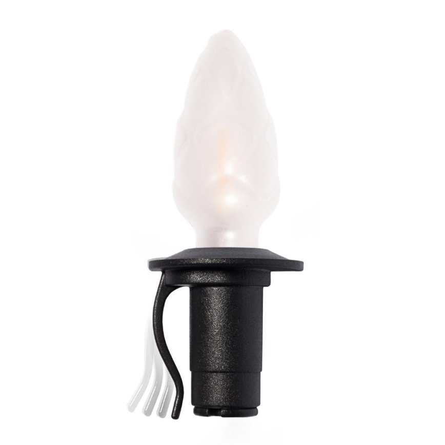 Erweiterbare LED-Außen-Lichterkette CONE FILAMENT 20xE10 14m mehrfarbig/warmweiß IP44, Hergestellt in Tschechien
