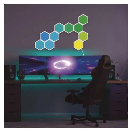 SET 3x LED RGBIC+CCT dimmbare Panel - Erweiterung 3xLED/1,8W/230V Wi-Fi Tuya