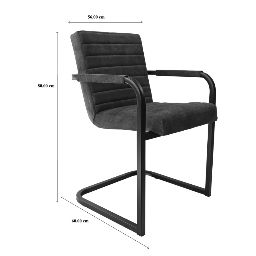 Esszimmerstuhl BART, grau