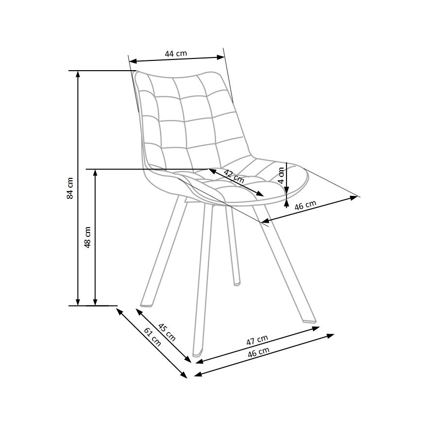Esszimmerstuhl COMORO, 1 St., türkis
