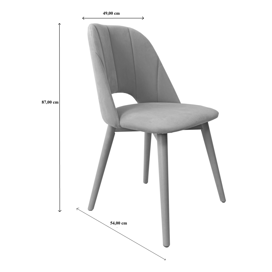 Esszimmerstuhl THEO Dunkelgrau