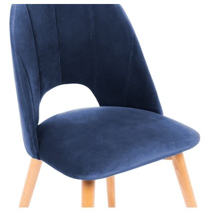 Esszimmerstuhl TINO 86x48 cm Dunkelblau/Hell Eiche