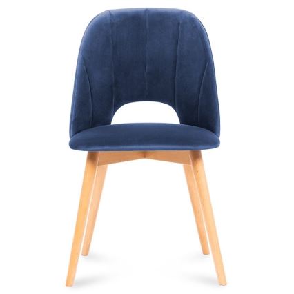 Esszimmerstuhl TINO 86x48 cm Dunkelblau/Hell Eiche