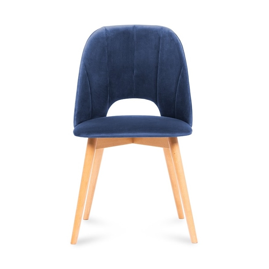 Esszimmerstuhl TINO 86x48 cm Dunkelblau/Hell Eiche