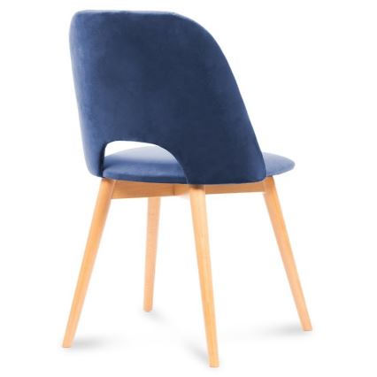 Esszimmerstuhl TINO 86x48 cm Dunkelblau/Hell Eiche