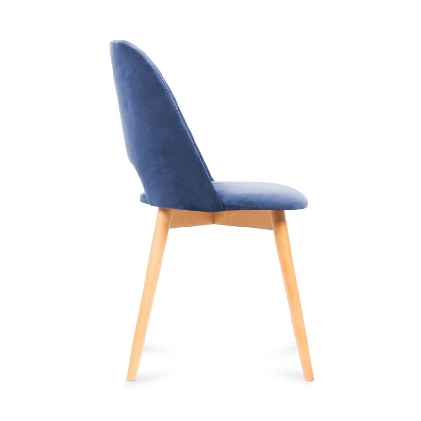 Esszimmerstuhl TINO 86x48 cm Dunkelblau/Hell Eiche