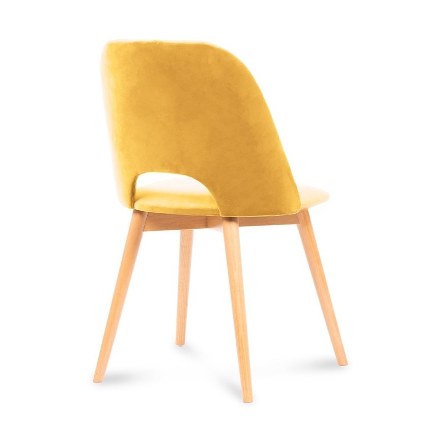 Esszimmerstuhl TINO 86x48 cm gelb/helles Eichenholz