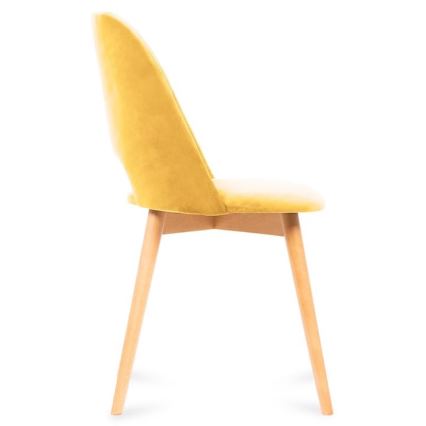Esszimmerstuhl TINO 86x48 cm gelb/helles Eichenholz